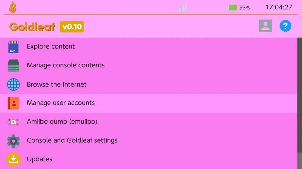 Manage user accounts